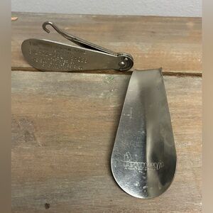 Antique Advertising Shoe Button Hook/Shoe Horn and Penneys Shoe Horn